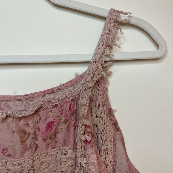 NWT Magnolia Pearl Cotton Silk Floral Anna Cecillie Slip - Picture 10 of 10